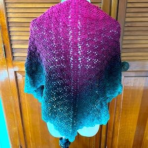 Handmade crochet shawl